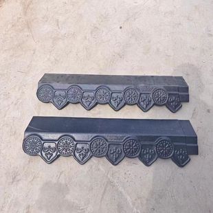 树脂平板通用滴水檐猫头挂檐封边琉璃瓦彩钢瓦围墙装饰屋檐配件