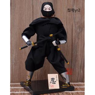 日本忍者武士人偶人形娃娃居酒屋料理店酒店餐厅用品摆件日式礼品