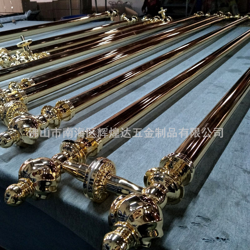 玻璃门拉手不锈钢门拉手加厚复古中式入户大门拉手别墅实木门把手