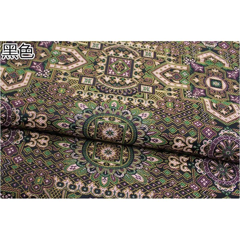 中国风蒙古袍纺影视舞台民族纺丝布装饰手工提花藏袍云锦绸缎面料