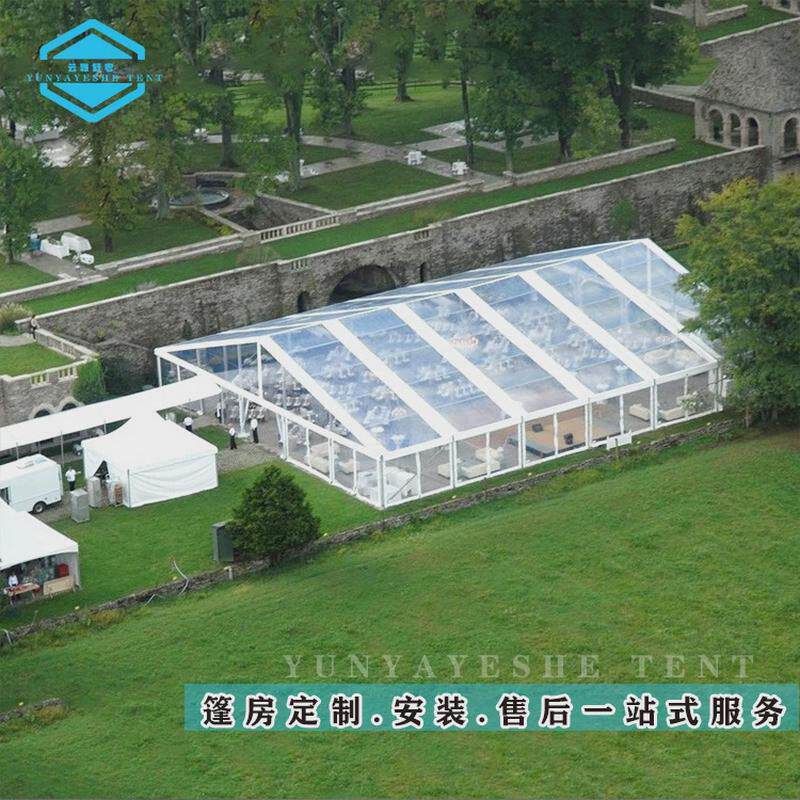 户外婚庆典礼铝合金顶篷人字房室内观光展示展会篷房户外篷房