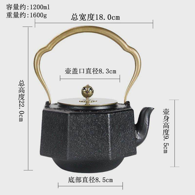 铁壶茶壶茶煮茶器家用室内烧水喝茶泡茶壶电陶炉围炉罐罐茶具套装