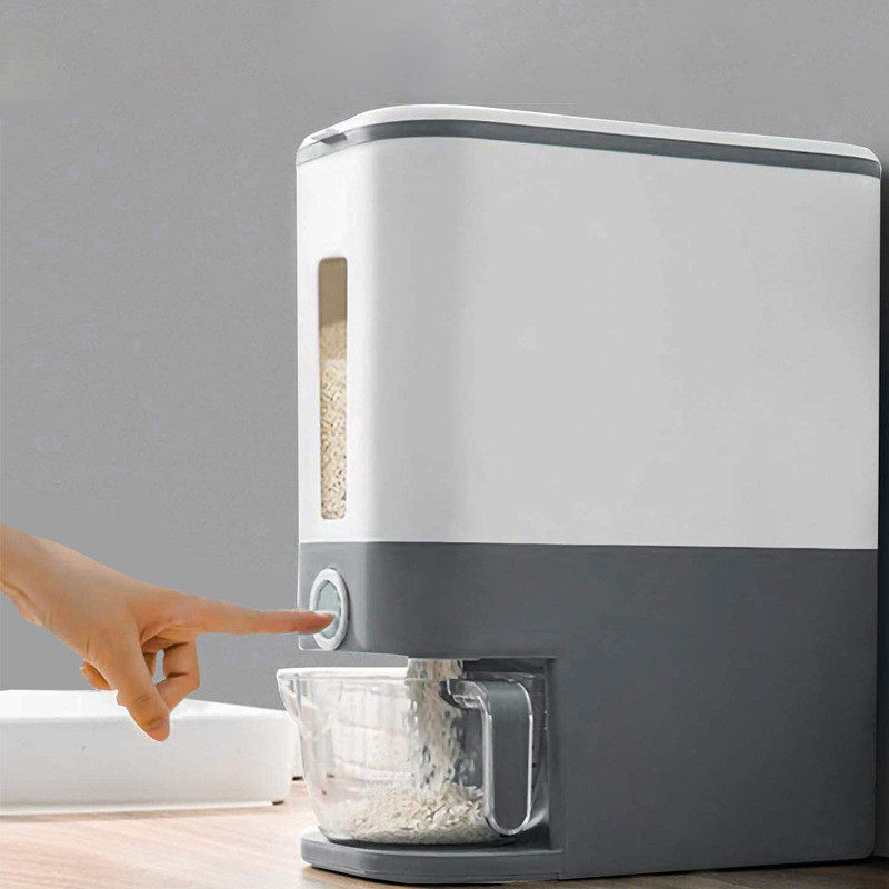 按压式自动计量米桶家用防虫防潮20斤储米箱密封式五谷杂粮收纳箱,农机/农具/农膜,其它农用工具,淘宝优惠券,粉丝福利购,淘宝优惠卷