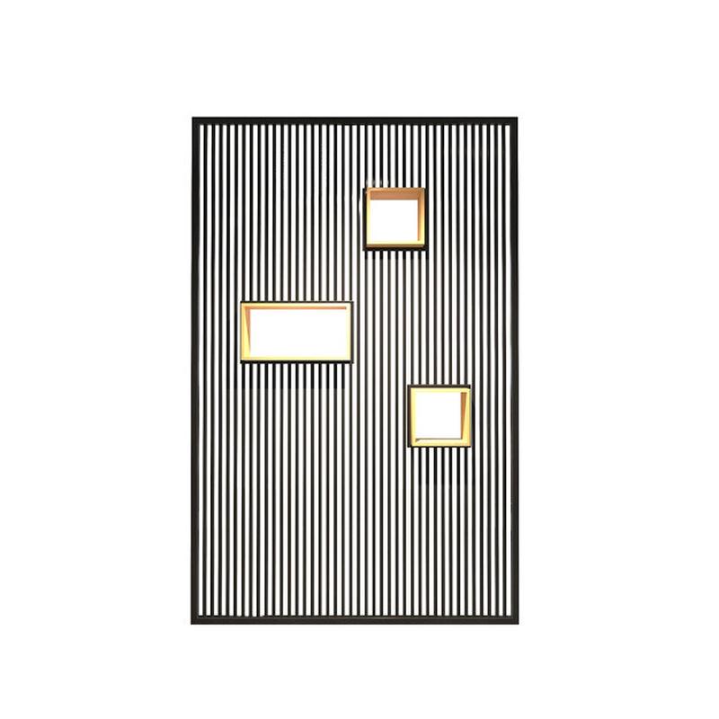 隔栅金属格栅隔断墙办公展厅酒店镂空极简侘寂风客厅卧室格子屏风
