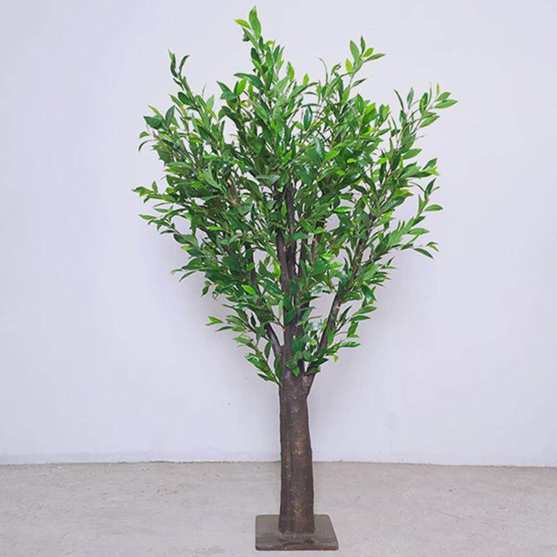 仿真植物茶树壁柜盆栽家居室内绿植创意摆件酒店民宿装饰茶树