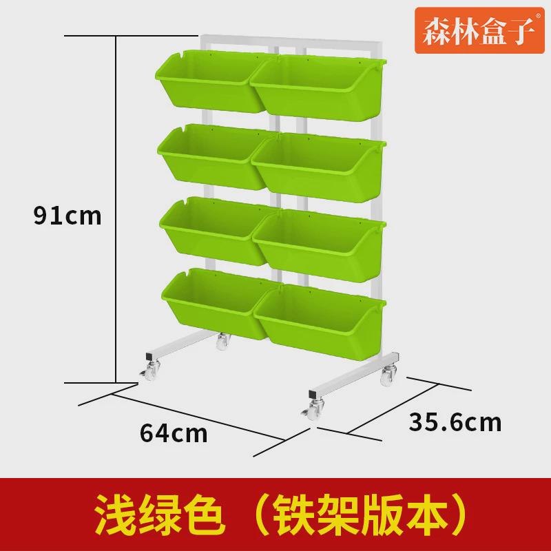 森林盒子阳台移动花架套装带轮多层铁艺花盆种蔬菜草莓盆厂家批发