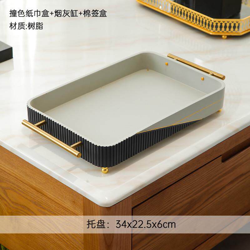 轻奢家用烟灰缸带盖创意飞套装摆件高档防客厅茶几灰新款个性潮流