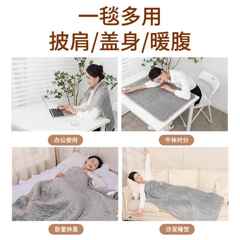 跨境可水洗电热毯法兰绒家用单双人日规欧规多功能电热盖毯暖身毯