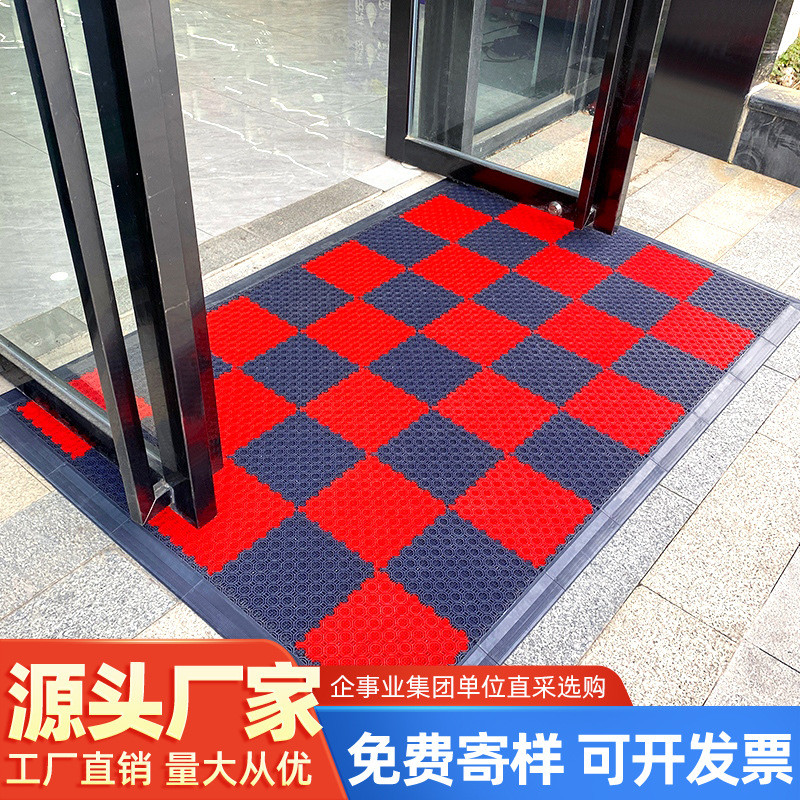 室外防滑地垫入户地毯门外店门口塑料门垫户外进门防水脚垫商用
