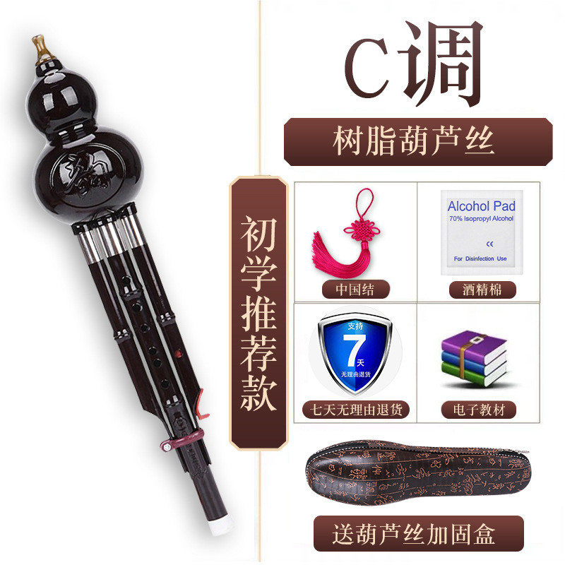 民族葫芦丝乐器初学者儿童c调降b调小学生专业演奏型成人胡丝芦