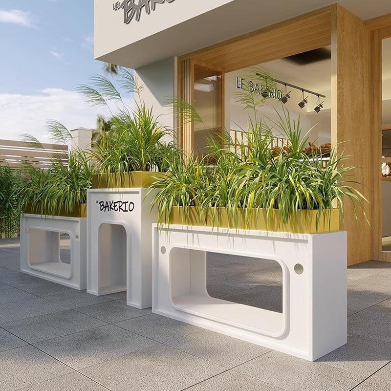 绿化花箱广场庭院市政现货围栏售楼部户外草木种植箱盆商业街花坛