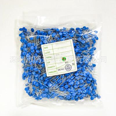 压敏电阻7D220K22V片径7MM直插蓝色电阻ZOV-07D220K现货供应