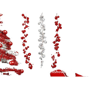 圣诞球串彩色球电镀球圣诞串装饰球串混色球串橱窗装饰球圣诞串球