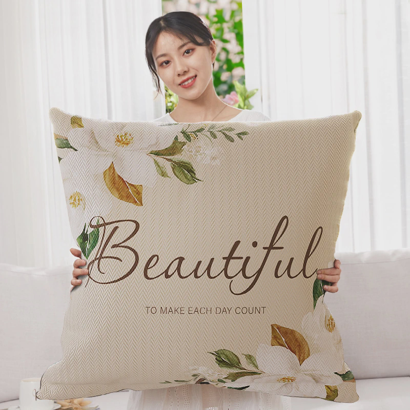 9qxc美式风客厅沙发大靠背垫床抱枕套靠垫含芯大尺寸头枕罩号