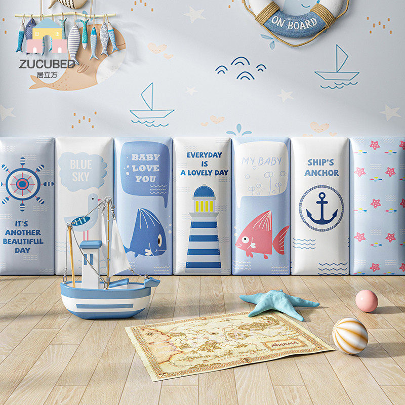 儿童房床头榻榻米墙围软宝宝墙面炕围防撞墙贴靠背自粘定制,家装主材,背景墙软包,淘宝优惠券,粉丝福利购,淘宝优惠卷