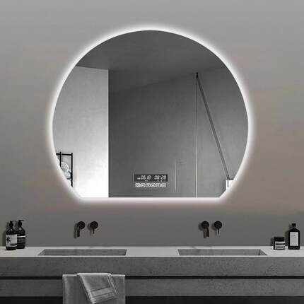 led镜子挂墙浴室镜带灯智能镜洗手间卫生间化妆镜子触摸屏防雾镜