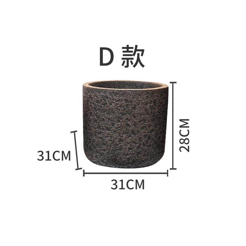 厂家户外玻璃钢花盆定制室内客厅落地花瓶多肉种植盆栽水泥摆件