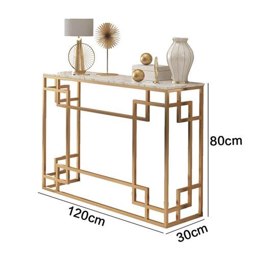 北欧铁艺玄关台现代简约玄关桌条案沙发墙边轻奢桌长窄长条端景台
