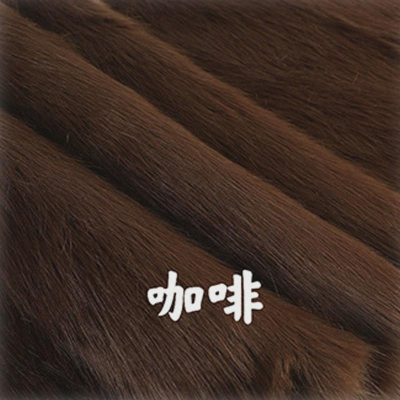 diy仿狐狸毛长毛绒绒布毛球手工地毯服装毛领假毛1500克人造毛