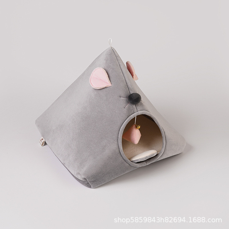 猫窝猫帐篷猫房子造型窝垫动物四季通用粽子窝成年猫咪夏季清凉窝