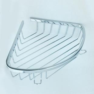 圣瑞佳304不锈钢浴室置物架台面拐角双层角篮厕所三角架架厂家