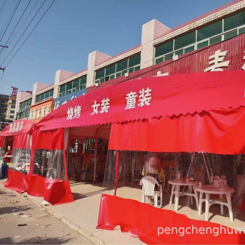 户外移动帐篷活动可伸缩折叠遮阳棚篮球场雨棚广告推拉棚制作厂家
