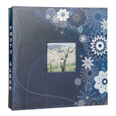 广美厂家复古文艺礼品影集photo照片收纳覆膜自粘式18寸相册本diy