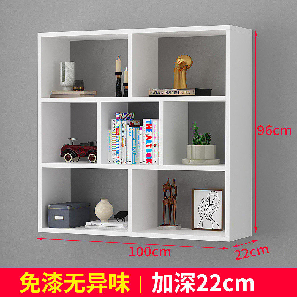 壁挂墙上置物架免打孔书架隔板墙壁墙面装饰简约卧室床头收纳壁柜