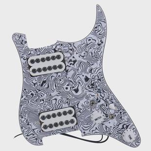 3拾音器hh预接线吉他拾音器护板 st sq电吉他电路板hh层套装