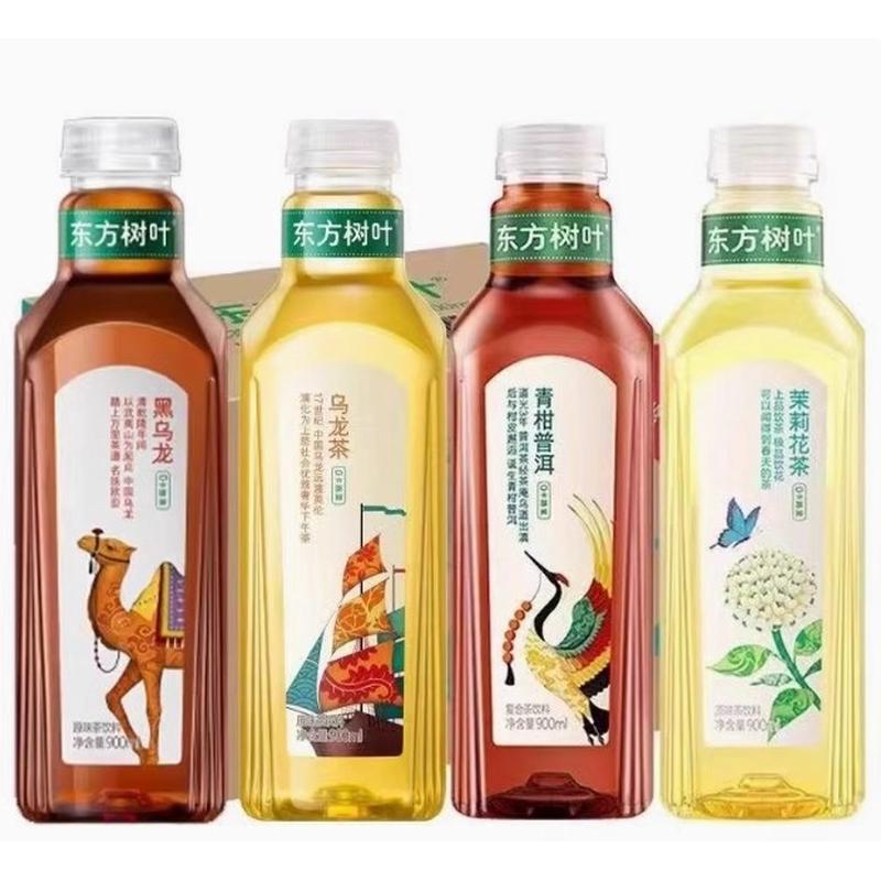 农夫山泉东方树叶无糖茶饮料900ml*6瓶装0糖0卡0脂茉莉花茶多口味