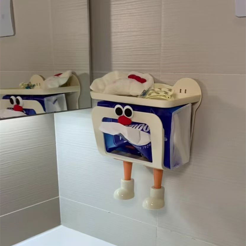 湿纸巾收纳盒挂壁式免打孔多功能纸巾盒浴室倒挂置物架厨房抽纸架,家庭/个人清洁工具,卷纸器/纸巾架,淘宝优惠券,粉丝福利购,淘宝优惠卷