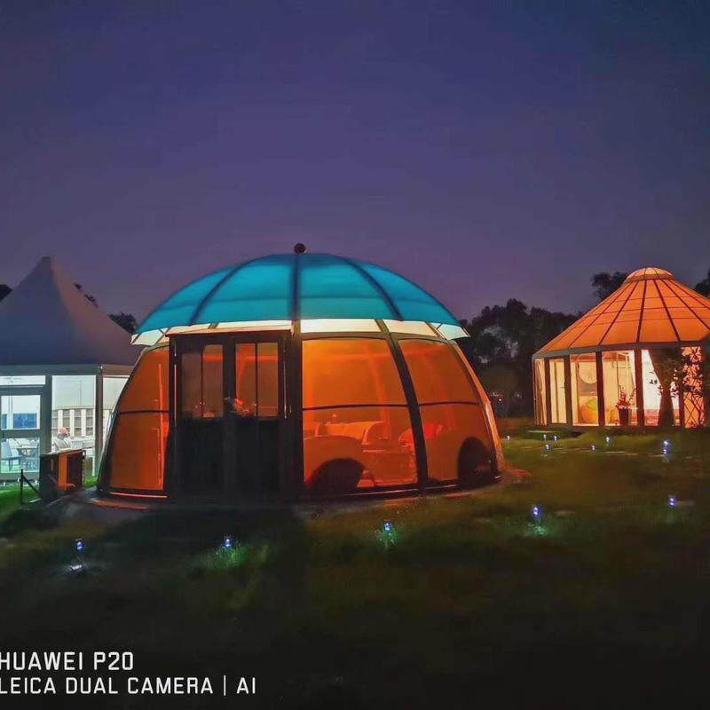 pc星空球形篷房亚克力泡泡屋帐篷民宿酒店水晶全景透明情侣圆形