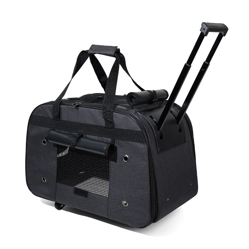 便携大容量狗狗包单肩斜跨可折叠猫咪宠物拉杆箱包外出行中小型犬