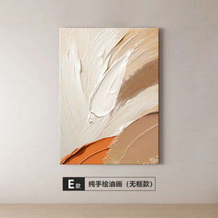 深圳落地手绘油画装饰画客厅挂画竖版肌理画玄关大芬油画村画壁画