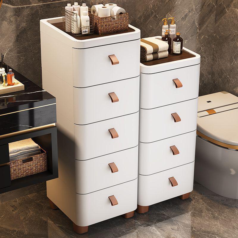热销抽屉式收纳柜子卧室多层五斗柜移动加厚卫生间夹缝柜可塑料