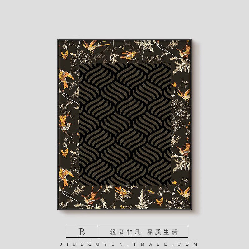 中古风客厅画法式复古电视柜斗柜桌面摆件餐厅装饰画壁画卧室挂画,家居饰品,现代装饰画,淘宝优惠券,粉丝福利购,淘宝优惠卷