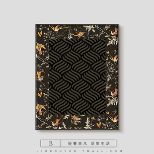 中古风客厅餐厅装饰画电视柜法式复古斗柜桌面摆件画壁画卧室挂画