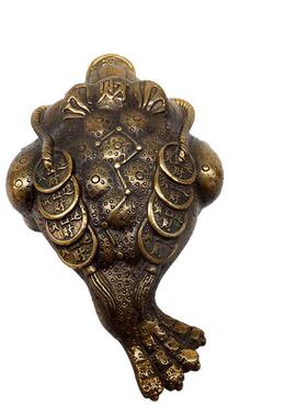 三足铜工艺品金蝉玄关装饰金属会销礼品家居金蟾摆件