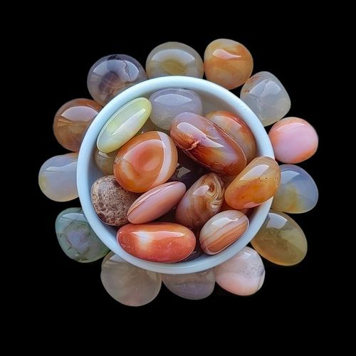 彩色玛瑙碎石多肉铺面雨花石鱼缸造景玛瑙石水晶碎石