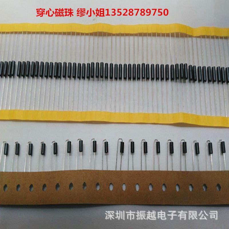穿心磁珠工厂现货dip磁珠编带插件磁珠电感抗干扰品质好价格优