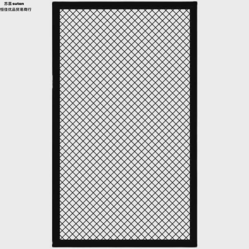 菱形网格网片装饰隔断墙吊顶镂空铁丝网铁艺壁挂网格照片装饰