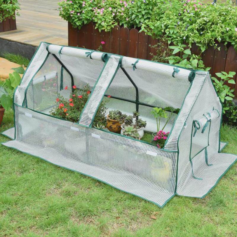 花房暖房温棚园艺温室遮阳防雨小花棚花架芽苗菜育苗保室外防冻棚