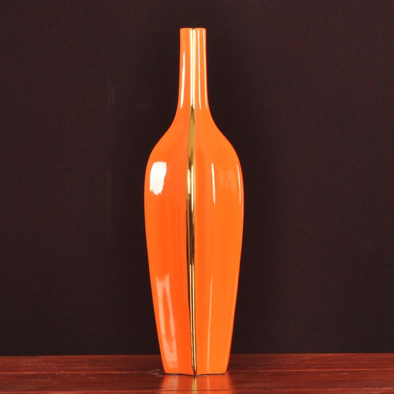 客厅玄关电视柜花插欧式餐桌家居饰品套件欧式陶瓷花瓶摆件