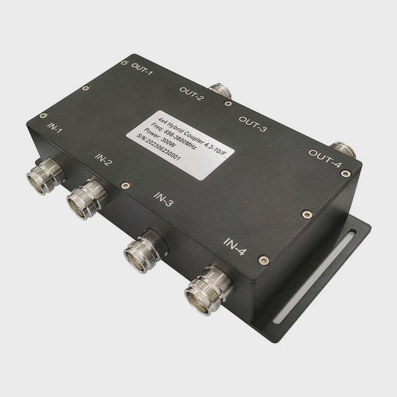 厂家直销混合进四出四耦合器大功率300w全频段698-3700mhz电桥