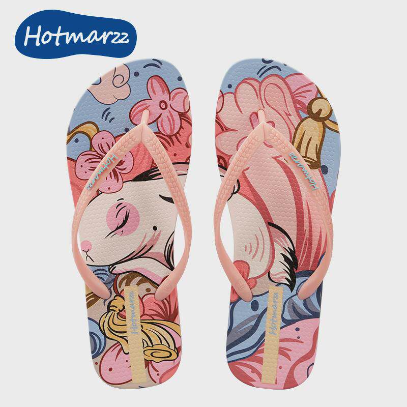 hotmarzz/黑玛人字拖鞋女夏季外穿夹脚海边时尚凉拖鞋防滑沙新款