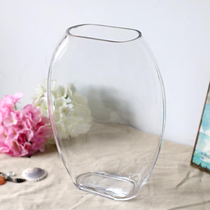 长方形扁鱼缸一体成型玻璃鱼缸大号透明生态金鱼缸创意客厅水培缸