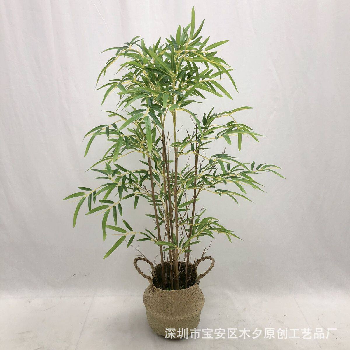 仿真装饰竹子人造落地盆栽批发屏风隔断富贵竹绿植盆栽客厅装饰用