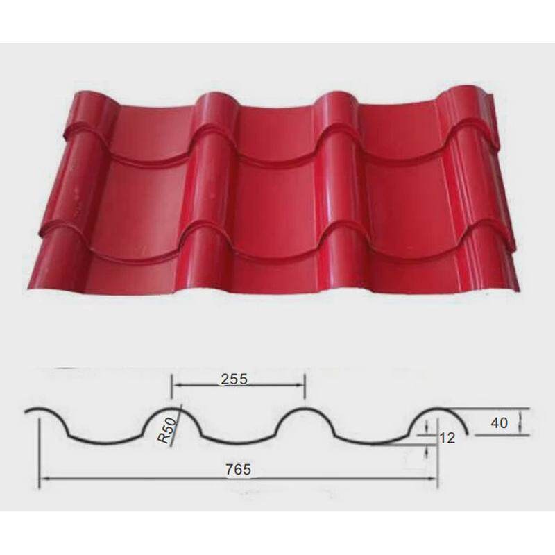 铝镁锰琉璃瓦0.8厚765型徽派仿古屋顶金属瓦琉璃瓦金属图片