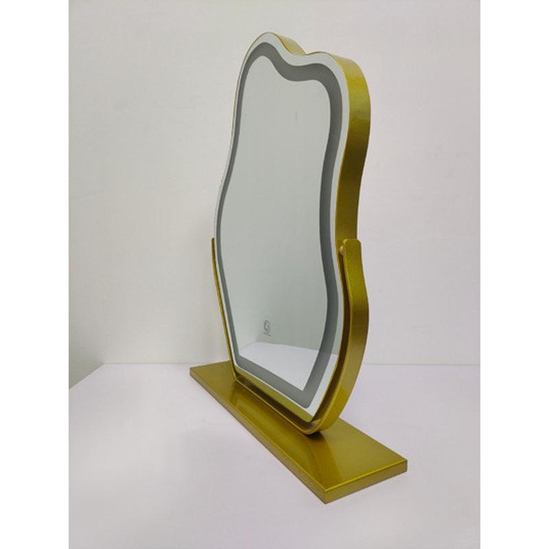 云朵台式智能带灯柔光梳妆镜led化妆镜感应触控化妆补光镜可旋转