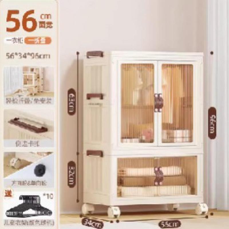 免儿童装简易衣柜家用衣服被子收纳柜子小衣橱按卧室出租屋可折叠